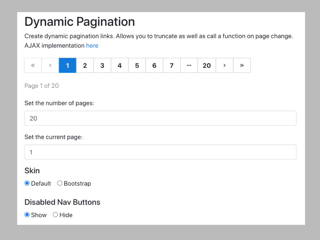 Pagination.js